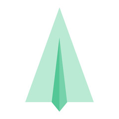 Papierflieger - farbiges Icon