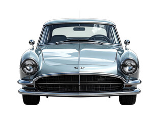 Front view car isolated on white background