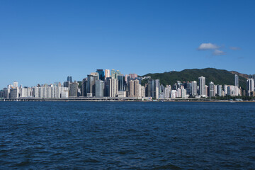 夏の香港の海の風景