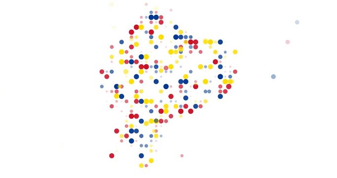 Generative Spheres Swarm to Sculpt Post-Conceptual Map Outline