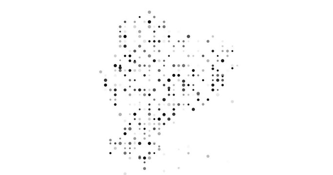 Motion Graphics Orbs Emerge Shaping Post-Conceptual Map Form