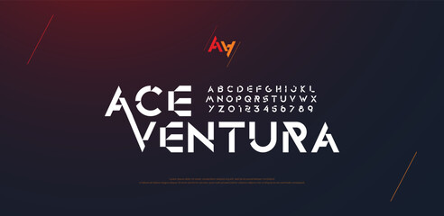 Abstract modern urban alphabet fonts. Typography sport, game, technology, fashion, digital, future creative logo font. vector illustration