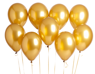 PNG Gold balloons backgrounds white background celebration