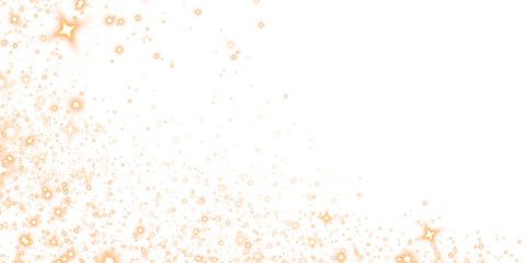 Soft orange sparkling overlay with glowing stars and light particles, creating a dreamy atmosphere for design projects, featuring ample copy space for text placement