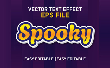 Spooky 3D Editable Text Effect