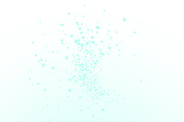 Abstract teal bubble overlay design with soft gradients and light effects, creating a dreamy...