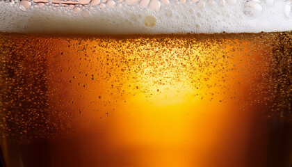 Imagen De Cerveza Dorada Con Burbujas