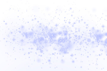 Soft blue bokeh overlay with sparkling stars and blurred circles, creating a dreamy atmosphere for backgrounds, designs, and artistic projects with copy space