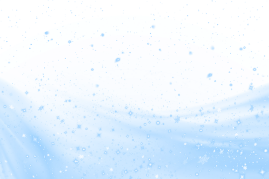 Soft blue winter background with delicate snowflakes and shimmering particles, creating a serene atmosphere perfect for seasonal designs and festive celebrations with copy space