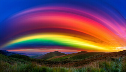 Rainbow Spectrum A Vivid And Captivating Image Of A Radiant Spectrum Where A Harmonious Dance Of Color Unfolds Creating A Captivating And Visually Stunning Masterpiece