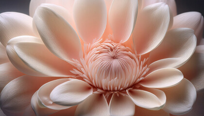 The Image Shows A Close Up Of A Flower Focusing Primarily On Its Petals And Center The Petals Which Appear To Be A Light Color Take Up Most Of The Image