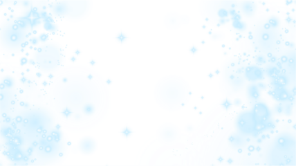 Soft blue bokeh overlay with sparkling stars and blurred circles, creating a dreamy atmosphere for backgrounds, designs, and artistic projects with copy space