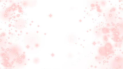 Soft pink abstract background with sparkling stars and bubbles, creating a dreamy atmosphere, ideal...