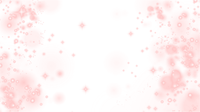 Soft pink abstract background with sparkling stars and bubbles, creating a dreamy atmosphere, ideal for overlays and design projects with copy space