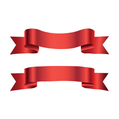 
Red ribbons banners for celebrations
