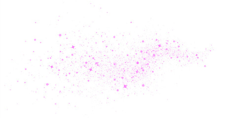 Pink glitter overlay with sparkling stars and shimmering particles creates a magical effect for design projects, enhancing visuals with vibrant textures and enchanting ambiance