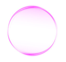 Pink circular PNG overlay with soft gradient and glowing edges, perfect for creative design projects, enhancing visual appeal and adding a modern touch