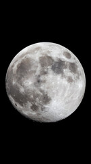 Magnificent Full Moon Illuinating the Nocturnal Horion with Ethereal Glow in te Silence of Night