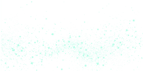 Abstract teal and white png overlay with sparkling particles, creating a dreamy atmosphere for design projects, enhancing visual storytelling and creative expression