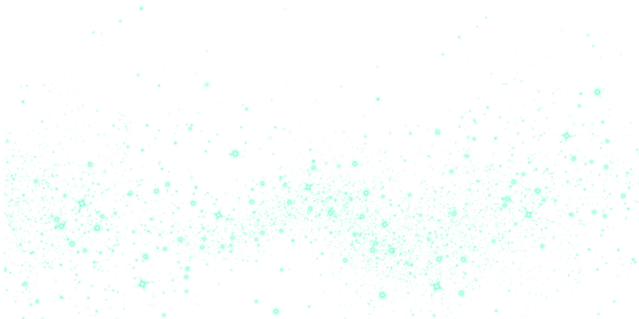 Abstract teal and white png overlay with sparkling particles, creating a dreamy atmosphere for design projects, enhancing visual storytelling and creative expression