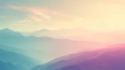 A beautiful gradient background with mountains in the distance, featuring soft, dreamy colors, perfect for mobile wallpaper, digital art backgrounds, or design projects.