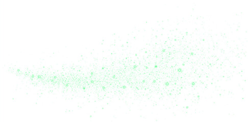 Green sparkling png overlay with soft bokeh effect, creating a whimsical atmosphere for design projects, enhancing visual storytelling and creativity