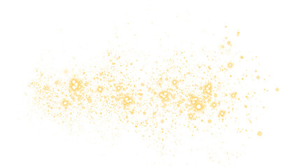 Golden glittering png overlay with sparkling particles creating a magical atmosphere for design projects, enhancing visual storytelling and artistic expression