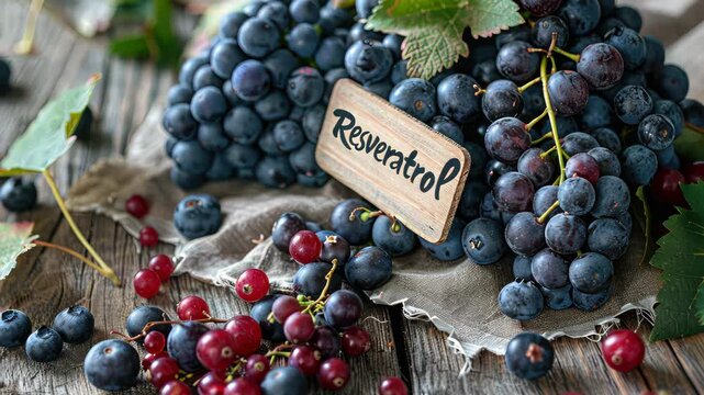 Resveratrol capsules on the table. Selective focus. food.