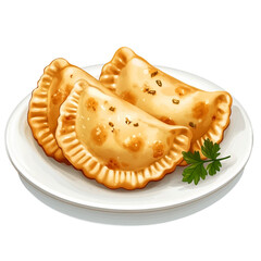  A pierogi clipart Polish food element isolated on transparent background.png