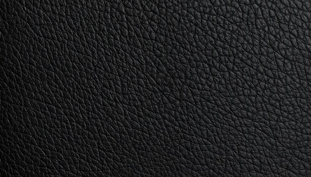 Close-up view of black leather texture
