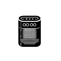 Compact Stylish Portable Bluetooth Speaker Vector Illustration