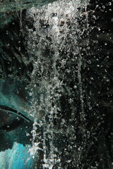 water splash in the water