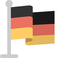 Waving German Flag Icon