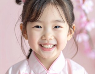 little girl, close up