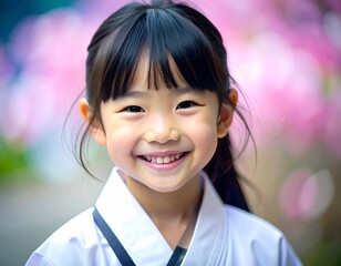 little girl, close up