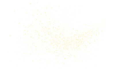 Golden glittering particles overlay on a soft white background, creating a dreamy and magical atmosphere, perfect for festive or celebratory design projects with copy space