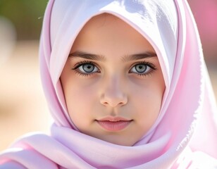 Little girl, close up