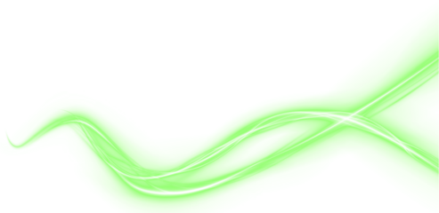 Abstract green light wave png overlay, featuring smooth flowing lines and luminous effects, ideal for creative design projects and enhancing visual storytelling