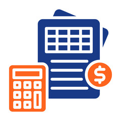 Bookkeeping Fill Vector Icon
