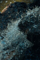 water flowing into the water