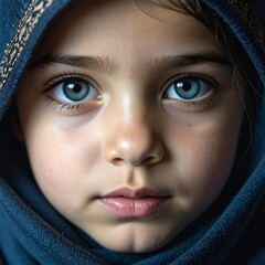 Little girl, close up