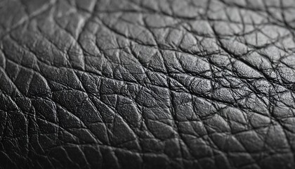 Close-up view of dark leather texture