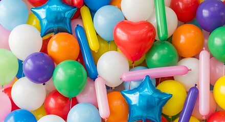 "Colorful Festive Balloon Background"