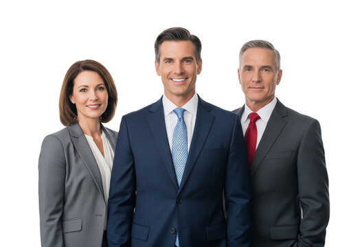Corporate Team Portrait with Professional Attire