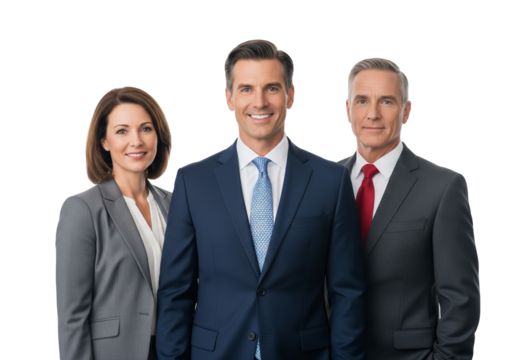 Corporate Team Portrait with Professional Attire