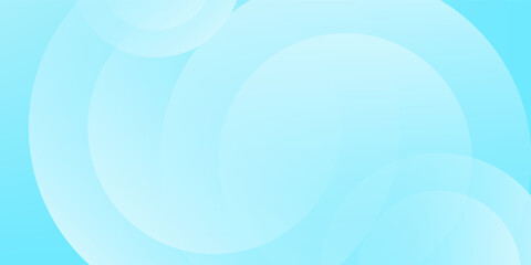 Minimalist banner background, pastel colorful, Light Blue gradations. Circle effect style geometric, abstract background. Vector Illustration
