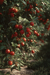 Exploring the Vibrant Divesity and Bountiful Harvest of Fruit Trees in a Thrivng Orchard