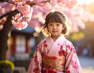 Little girl with chinese costume