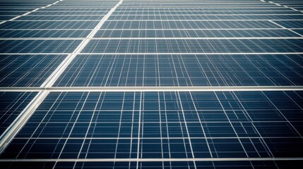 Obraz premium High-Resolution Close-Up of Solar Panel Surface with Grid Pattern