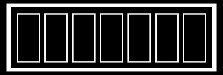 Electric Switchboard Icon in Black Color Flat Style Circuit Panel Vector Electrical Board Symbol Power Control System Interface